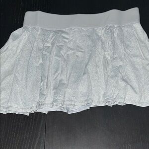 Kyodan Shimmering Silver Mini Skort